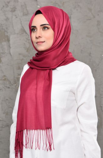 Plain Pashmina Shawl 901472-18 Fuchsia 901472-18