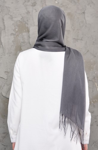 Plain Pashmina Shawl 901472-19 Gray 901472-19