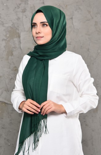 Plain Pashmina Shawl 901472-20 Emerald Green 901472-20