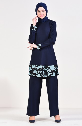 Corduroy Trousers Tunic Double Team 0614-02 Navy 0614-02