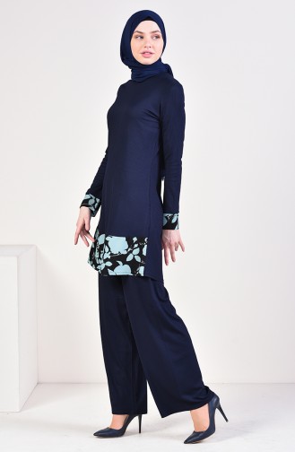 Corduroy Trousers Tunic Double Team 0614-02 Navy 0614-02