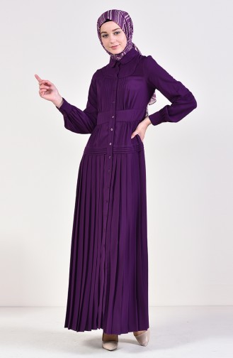 Pleated Dress 28410-03 Purple 28410-03