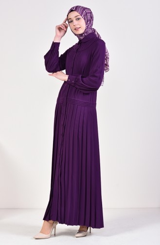 Pleated Dress 28410-03 Purple 28410-03