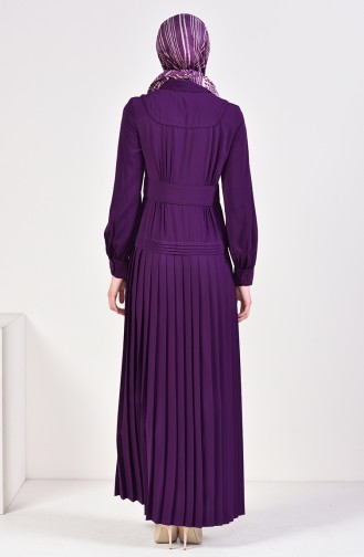 Pleated Dress 28410-03 Purple 28410-03