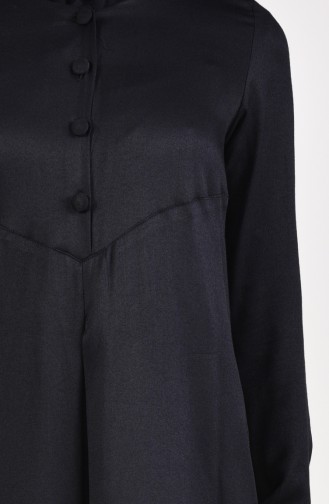 Button A Pleat Dress 1177-01 Black 1177-01