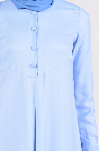 Button A Pleat Dress 1177-05 Blue 1177-05