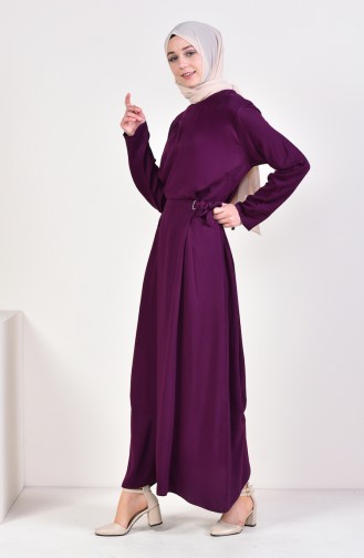 Purple Hijab Dress 5181-02
