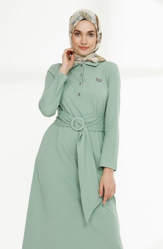 فستان أخضر حشيشي 5048-02