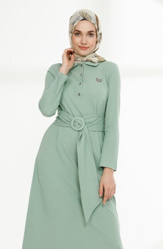 Green İslamitische Jurk 5048-02