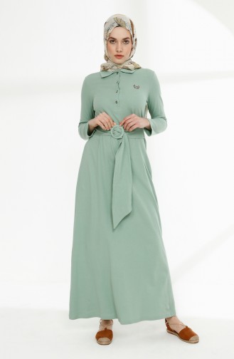 فستان أخضر حشيشي 5048-02