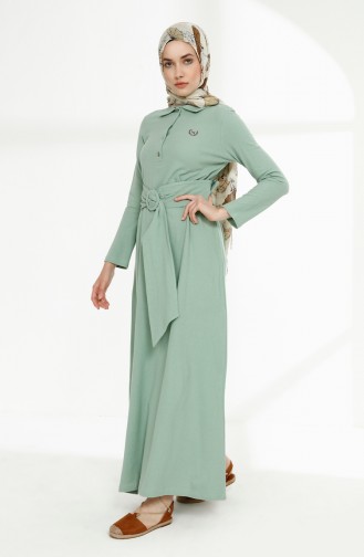 Green İslamitische Jurk 5048-02