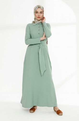 Green İslamitische Jurk 5048-02