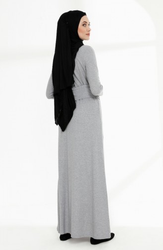 فستان رمادي 5014-03