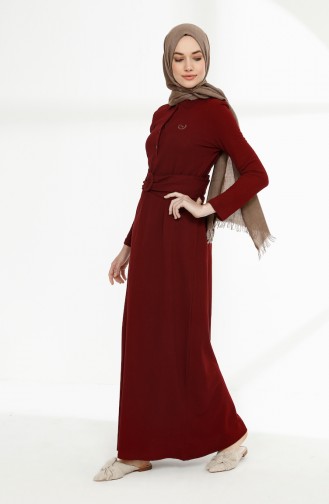 Robe Hijab Bordeaux 5048-04