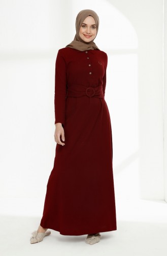 Robe Hijab Bordeaux 5048-04