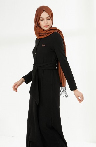 Black Hijab Dress 5014-06