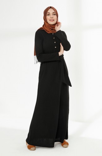 Black İslamitische Jurk 5048-06