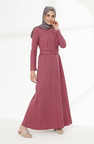 Robe Hijab Rose Pâle 5048-10