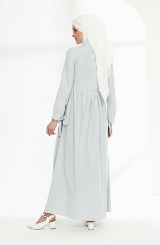 Robe Hijab Bleu Bébé 9015-06