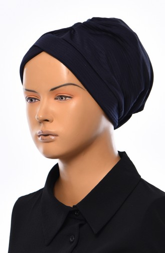 Mevsimlik Çapraz Bone 1037-10 Lacivert