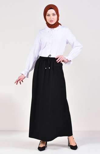 Beli Lastikli Etek 1124-03 Siyah 1124-03