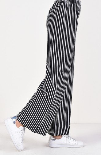 Striped Pants 9059-01 Black 9059-01