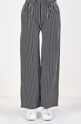 Striped Pants 9059-01 Black 9059-01