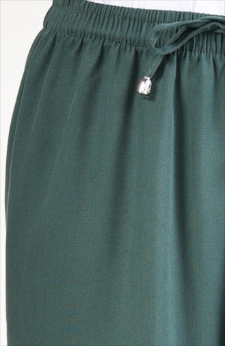Waist Elastic linen Trousers 2086-03 Green 2086-03