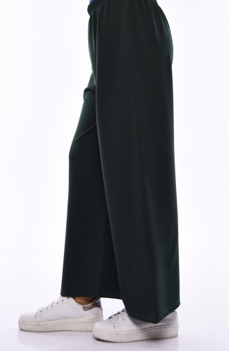 Elastic Waist Pants Skirt 7887-02 Emerald Green 7887-02