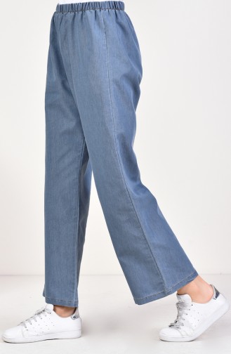 Bol Paça Kot Pantolon 2814-05 Açık Gri 2814-05
