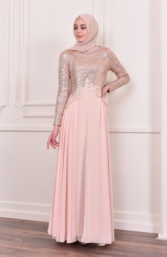 Habillé Hijab Saumon 52745-02