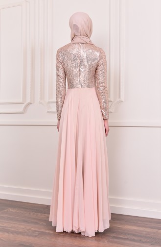 Habillé Hijab Saumon 52745-02