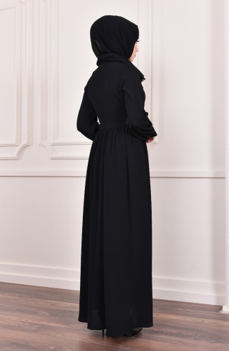 Sequin Evening Dress  5005-05 Black 5005-05