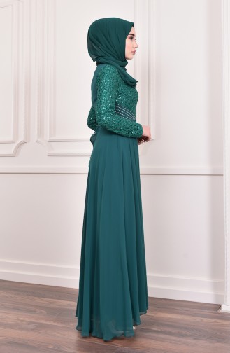 Habillé Hijab Vert 3740-04