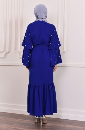 Sleeve Detailed Abaya Dress 4274-05 Saks 4274-05