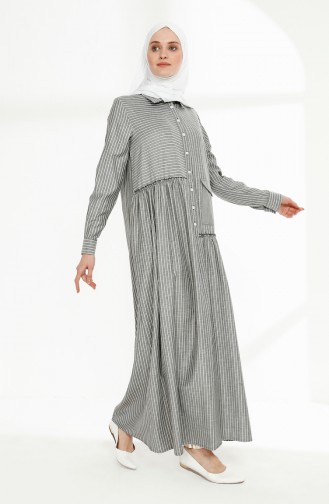 Black Hijab Dress 9017-01