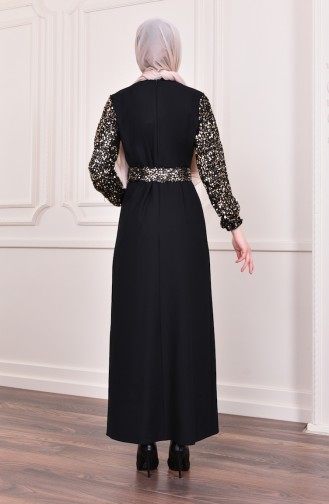 Sequined Dress 4124-01 Black 4124-01