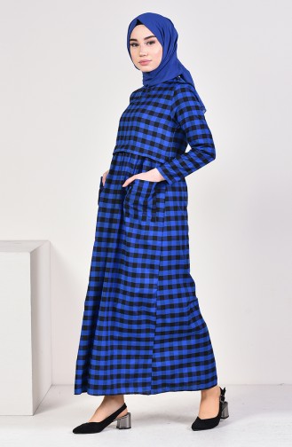Checkered Summer Dress 9033-02 Saks 9033-02