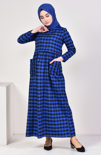 Checkered Summer Dress 9033-02 Saks 9033-02