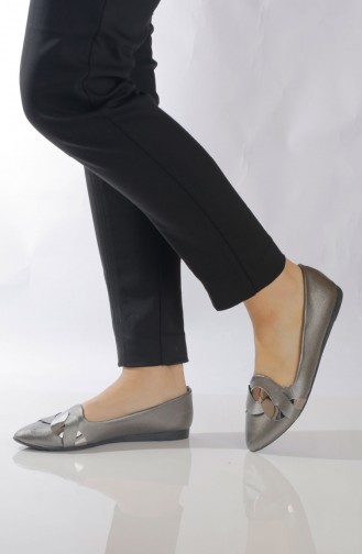 Gray Woman Flat Shoe 6567-7