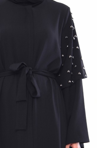 Abaya Perlées 35808A-01 Noir 35808A-01