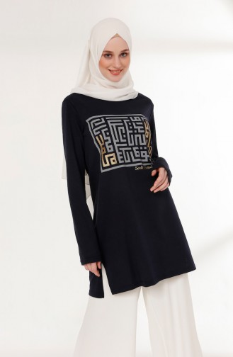 Navy Blue Tuniek 5002-05