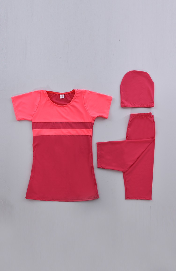 Pink Swimsuit Hijab 0111 07 Sefamerve