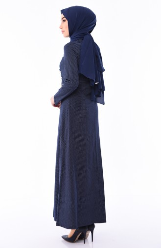 Robe Hijab Bleu Marine 1181-04