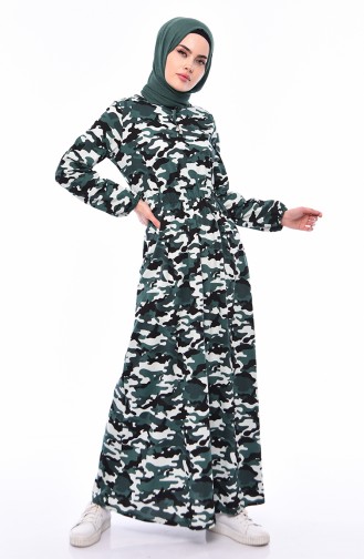 Robe Hijab Vert 0417H-01