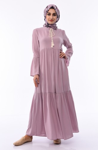 Ruffled Dress 6001-03 Lilac 6001-03