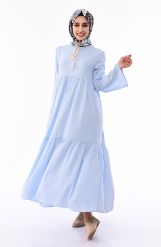 Ruffled Dress 6001-04 Baby Blue 6001-04