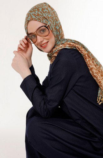 Robe Hijab Bleu Marine 3092-02