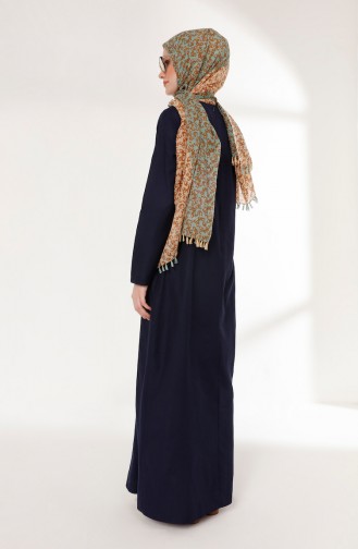 Robe Hijab Bleu Marine 3092-02
