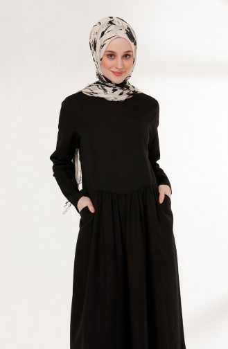 Black İslamitische Jurk 3092-03